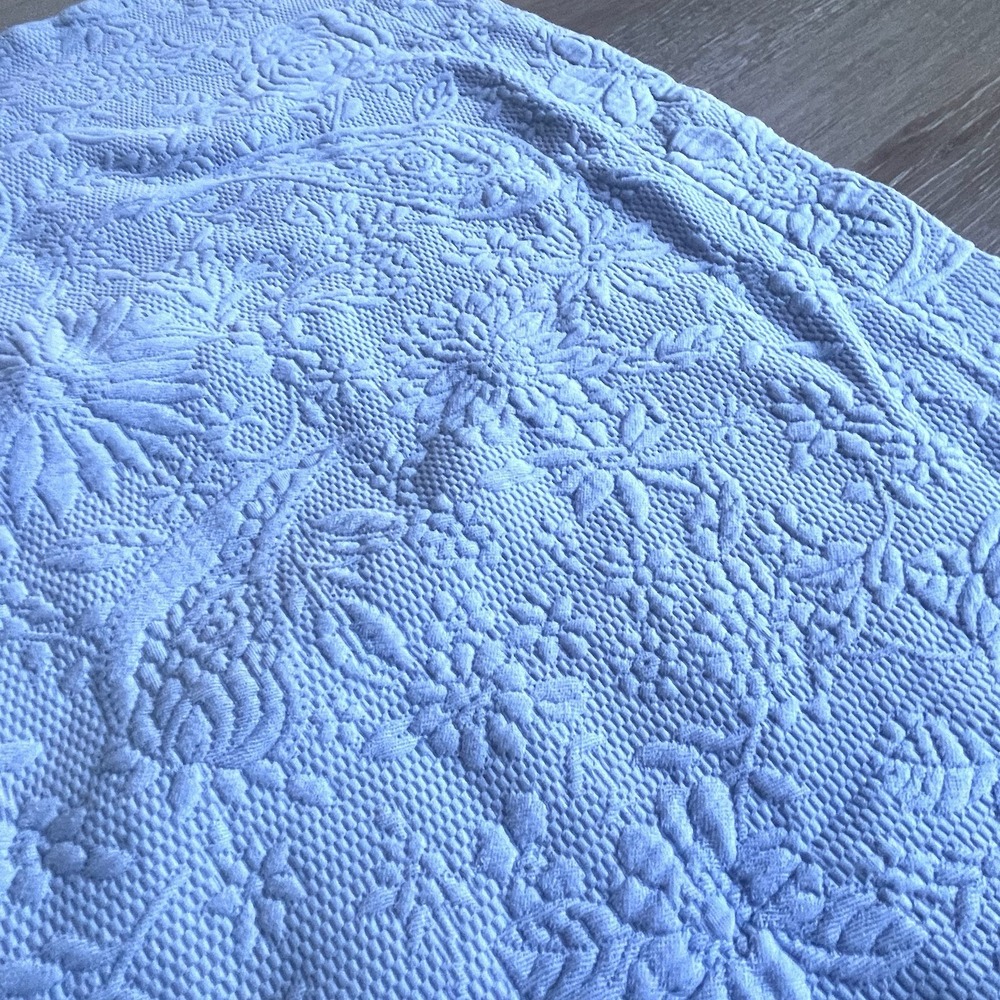 LL Bean Paisley‎ Embroidered Standard Shams Blue 18"x24" Set